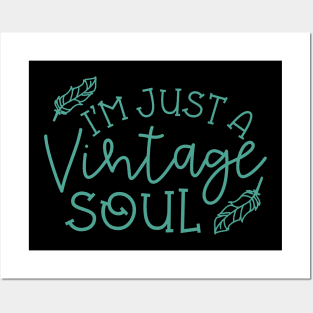 I’m Just A Vintage Soul Thrifting Antique Cute Funny Posters and Art